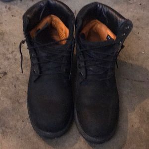 Black timberland boots